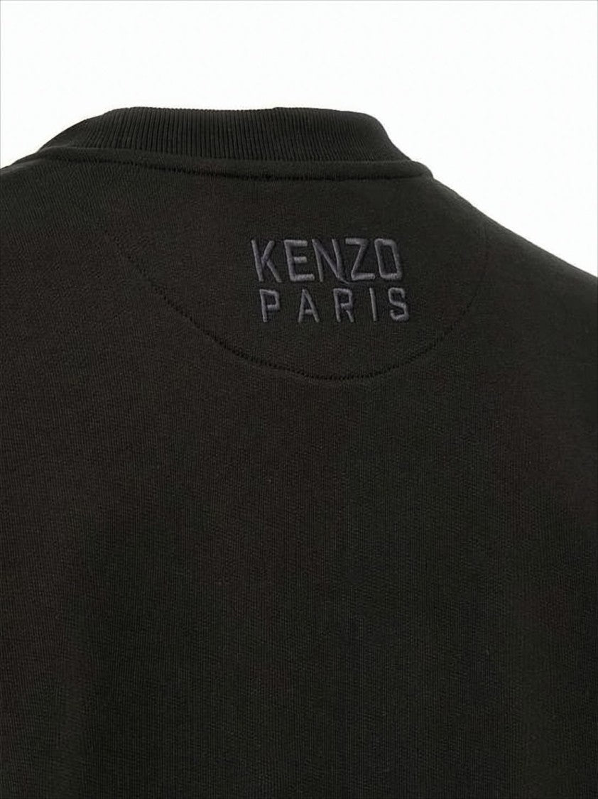 Kenzo Long-Sleeve Sweatshirt With Embroidered Tiger Emblem