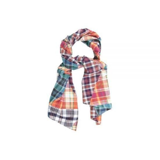 Engineered Garments Patchwork Plaid Cotton Scarf