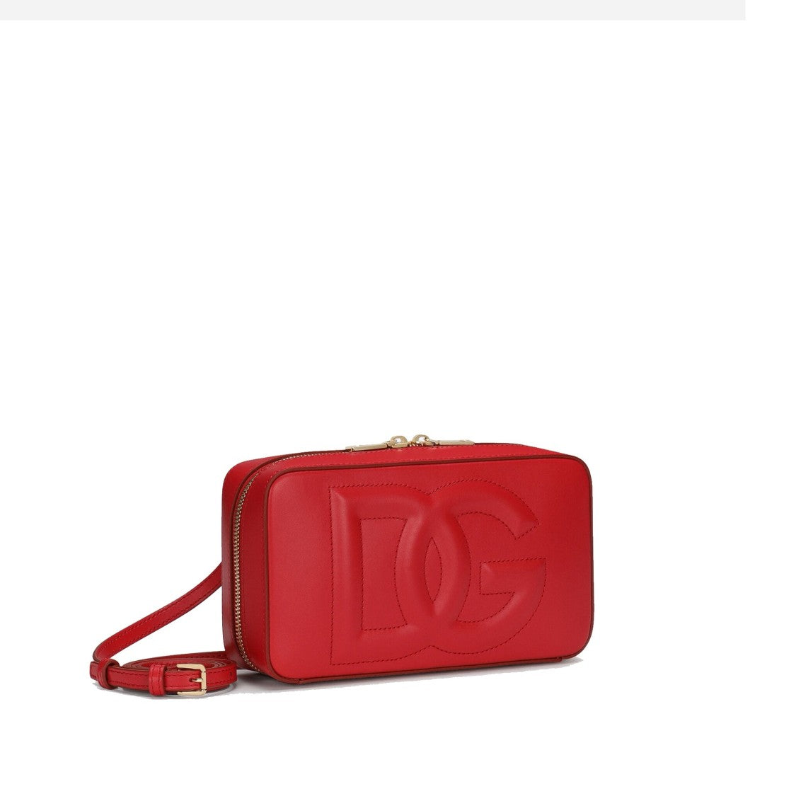 Dolce & Gabbana Small Dg Logo Camera Bag In Calf Leather