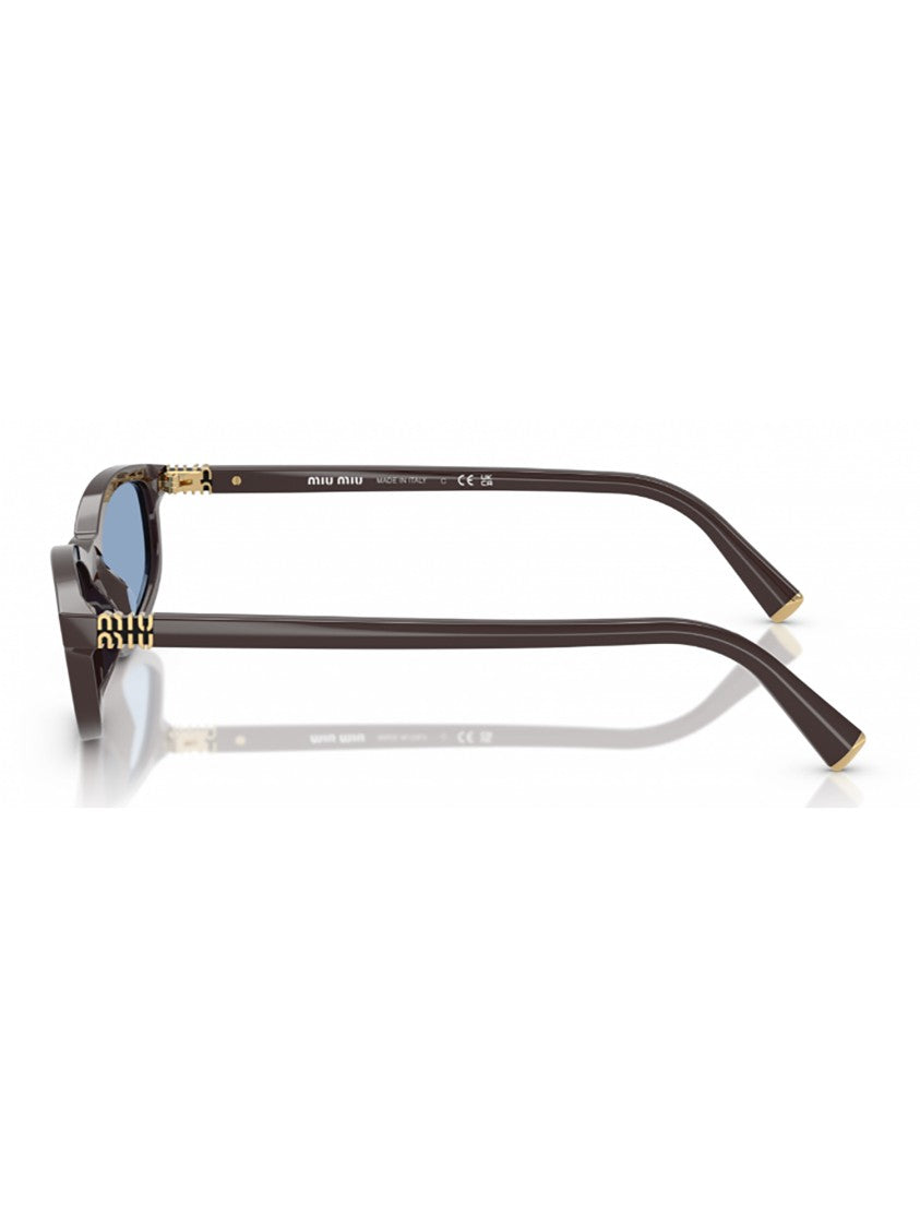 Miu Miu A06s Sole Rectangular Acetate Blue Sunglasses
