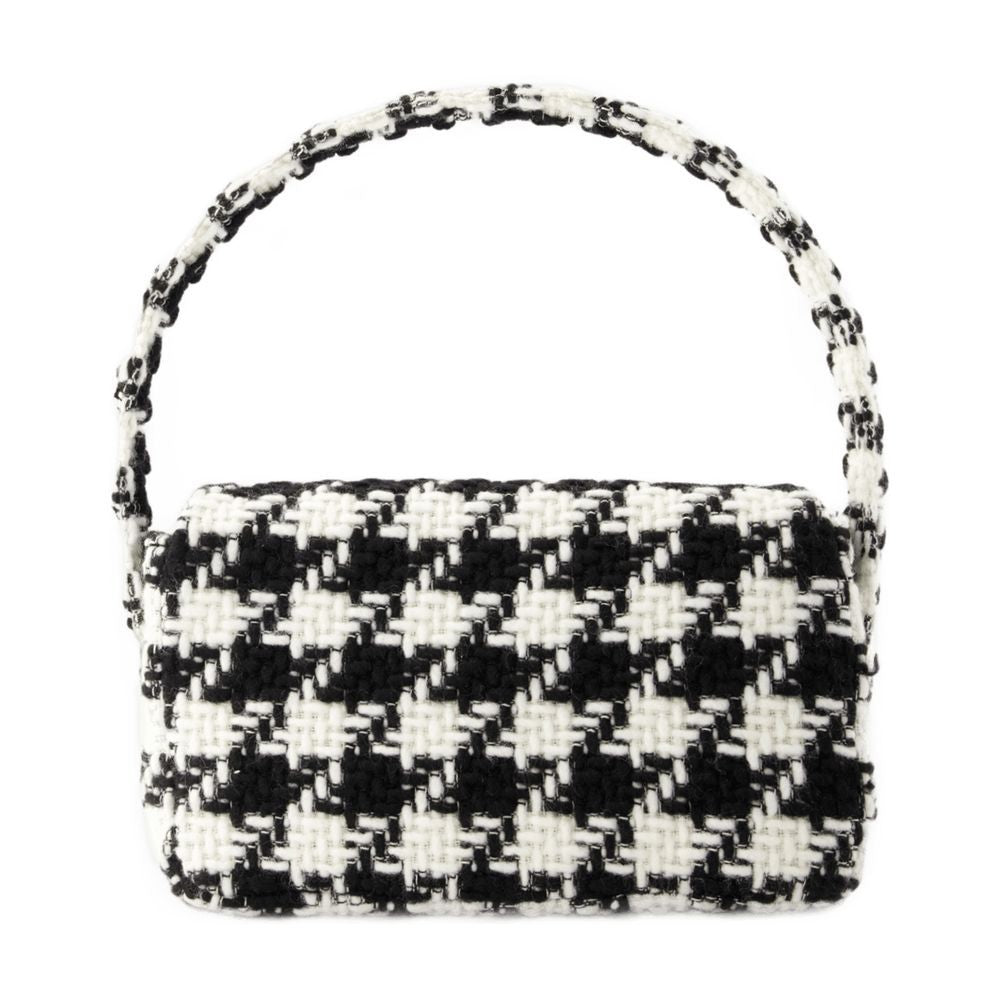 Anine Bing Nico Hobo Bag - Cotton - Black/White