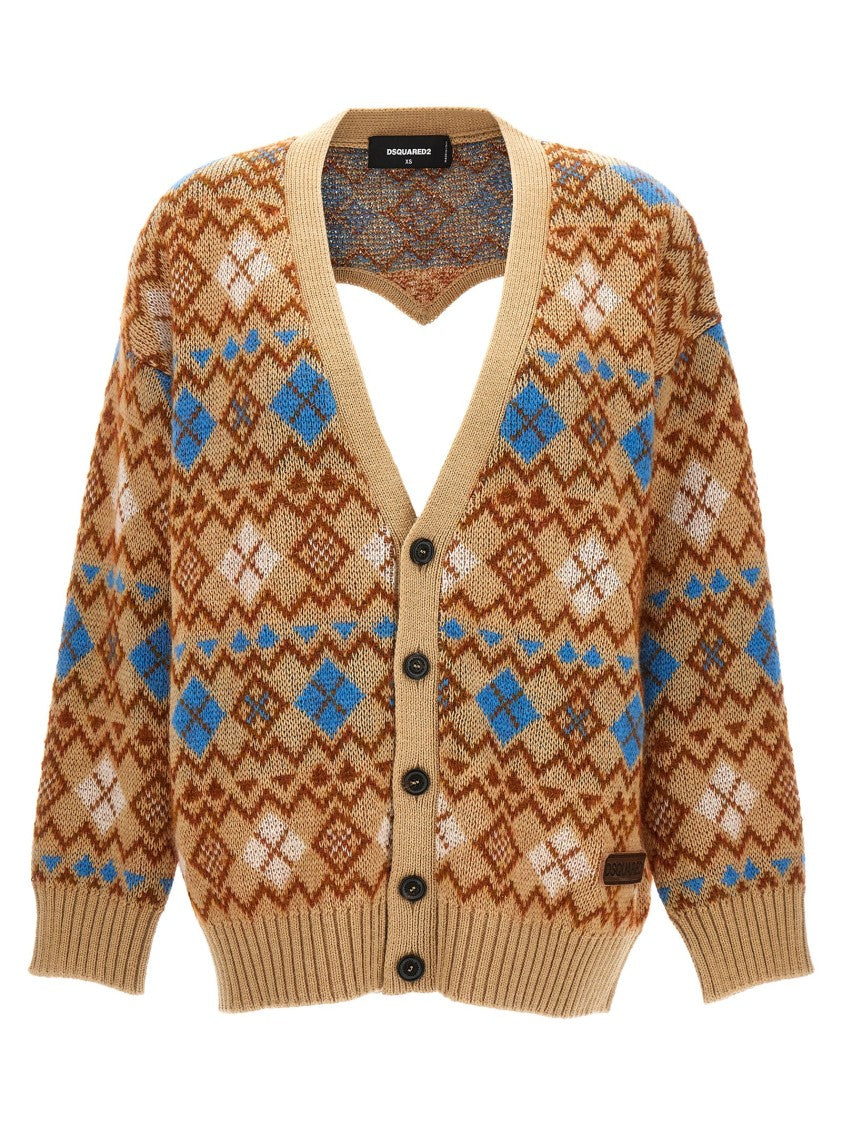 Dsquared2 'Heart Vintage Shetland' Cardigan