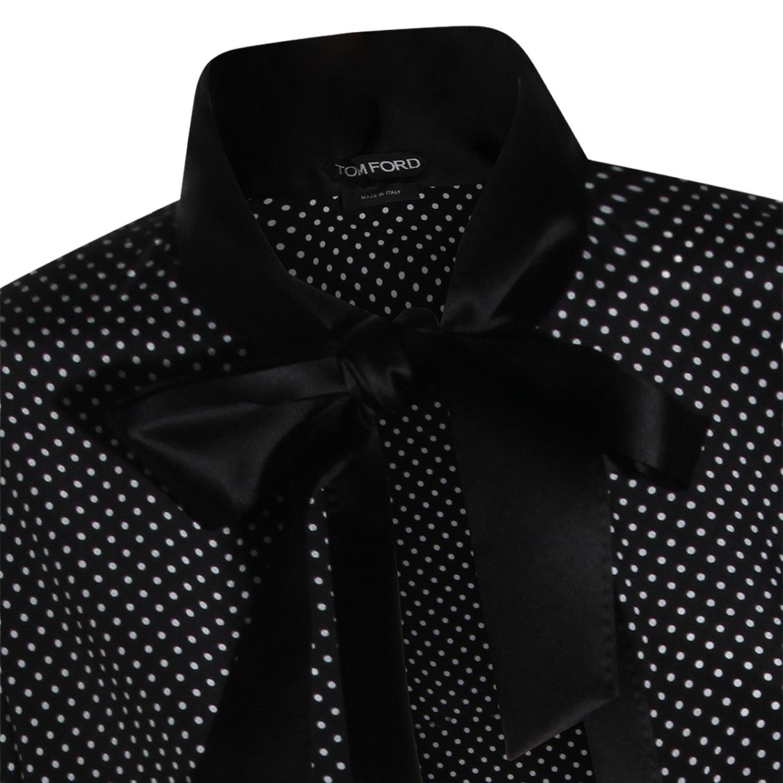 Tom Ford Polka Dot Long-Sleeve Blouse