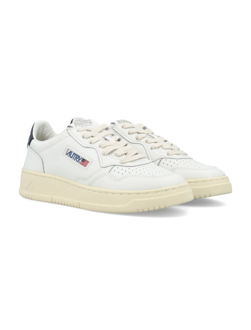 Autry Medalist Leather Low Sneakers White Space