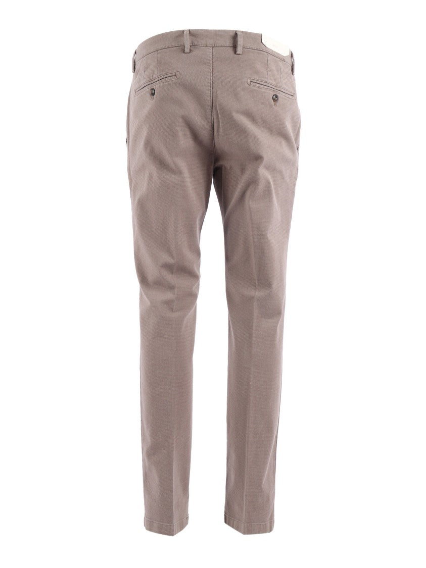 Briglia Slim Fit Trousers With Textured Fabric