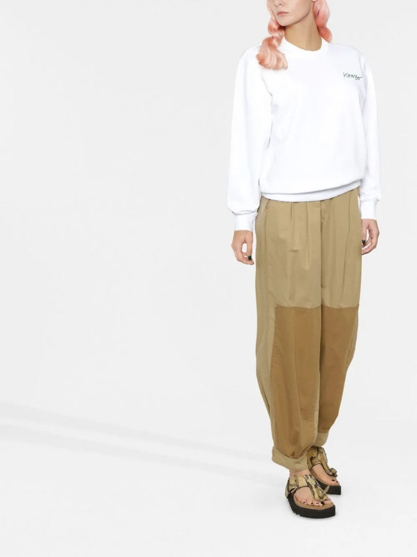 Kenzo Pullover Sweatshirt With Relaxed Fit And Ribbed Details