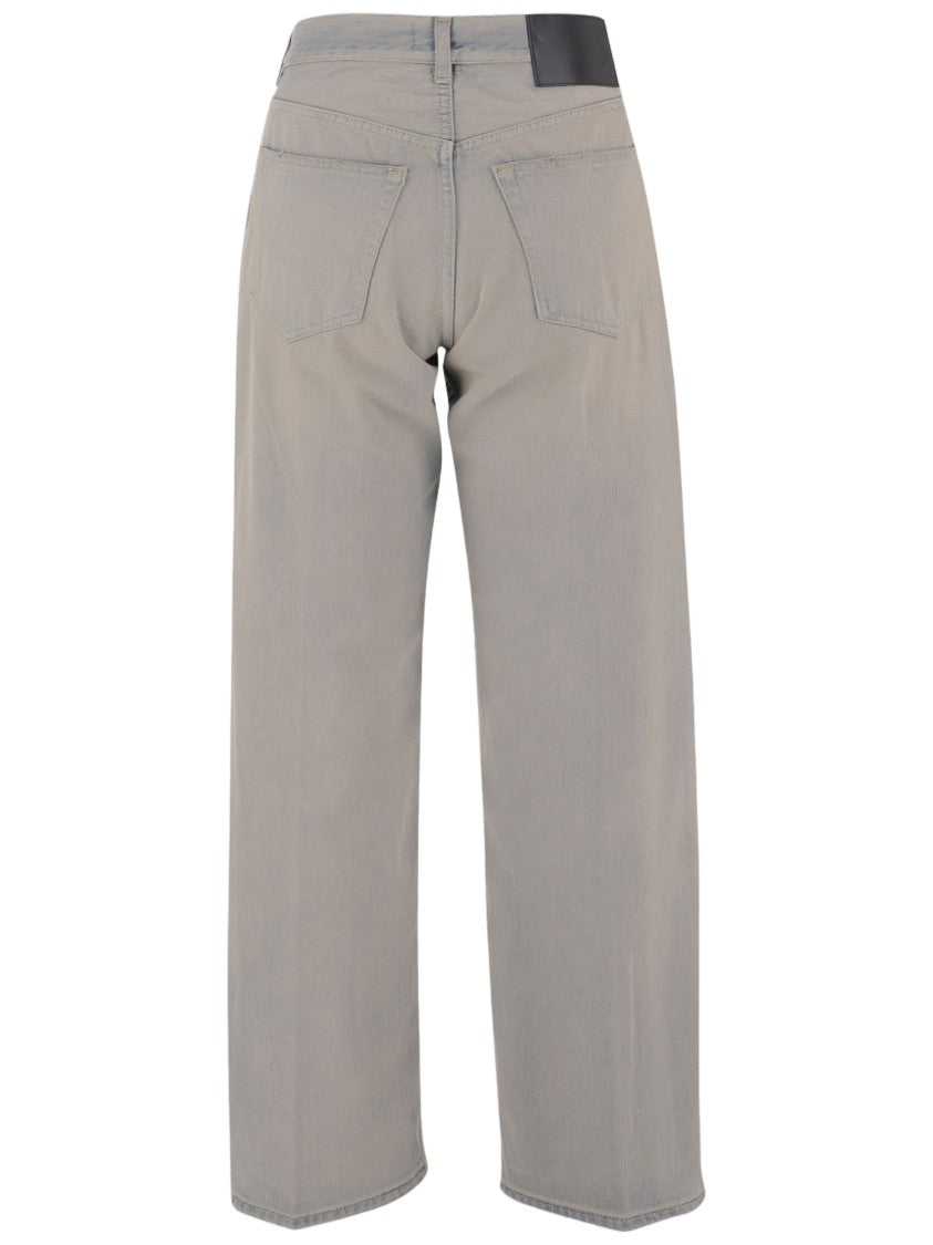 Haikure Straight-Leg Light Gray Jeans