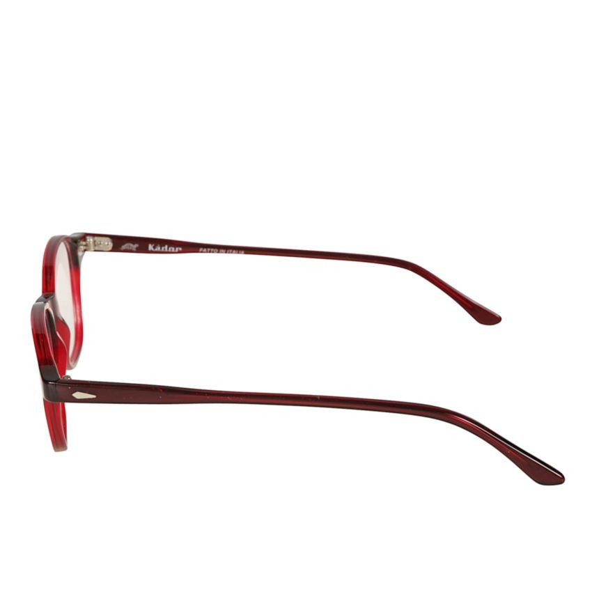Kador Quadro Translucent Deep Red Rectangular Frame Eyeglasses