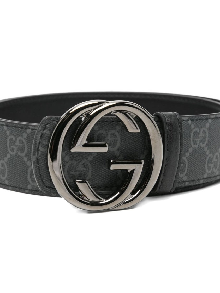 Gucci Dark Grey Canvas Belt