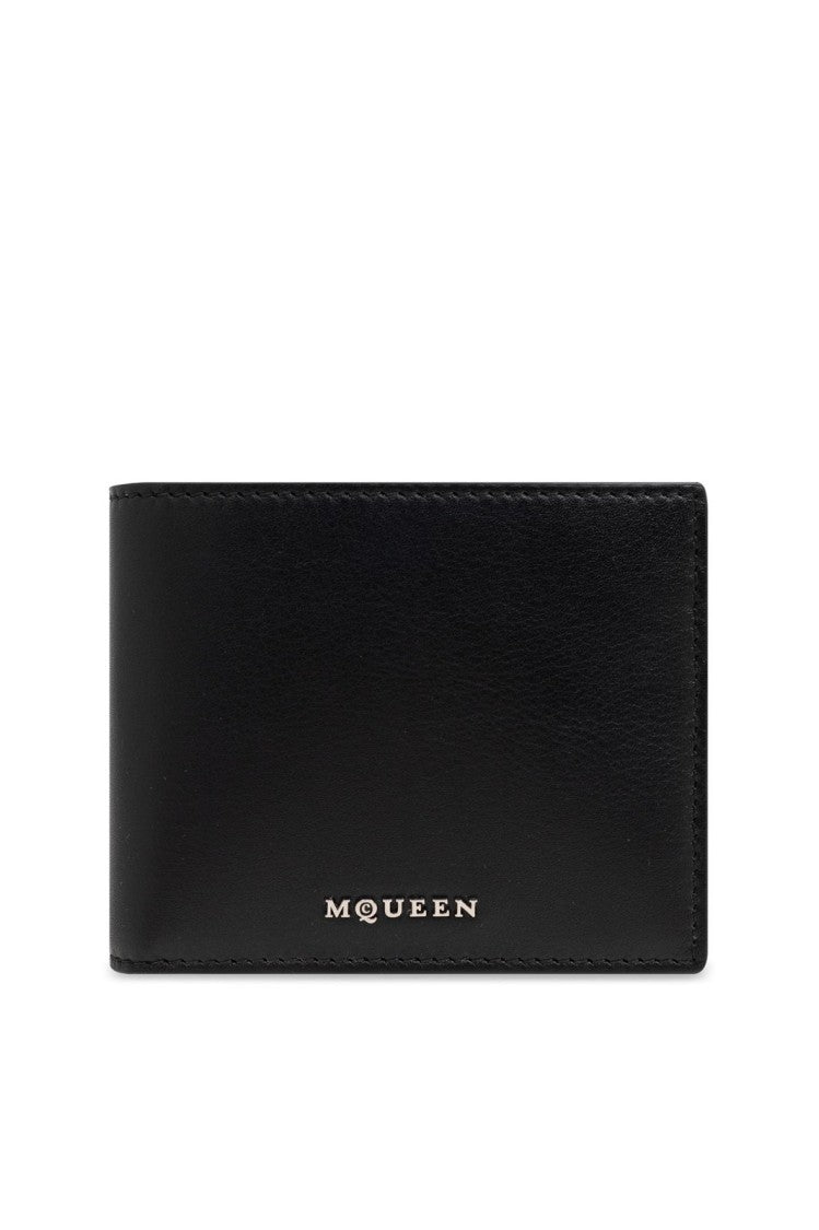 Alexander Mcqueen Smooth Calf Leather Wallet With Minimalist Design