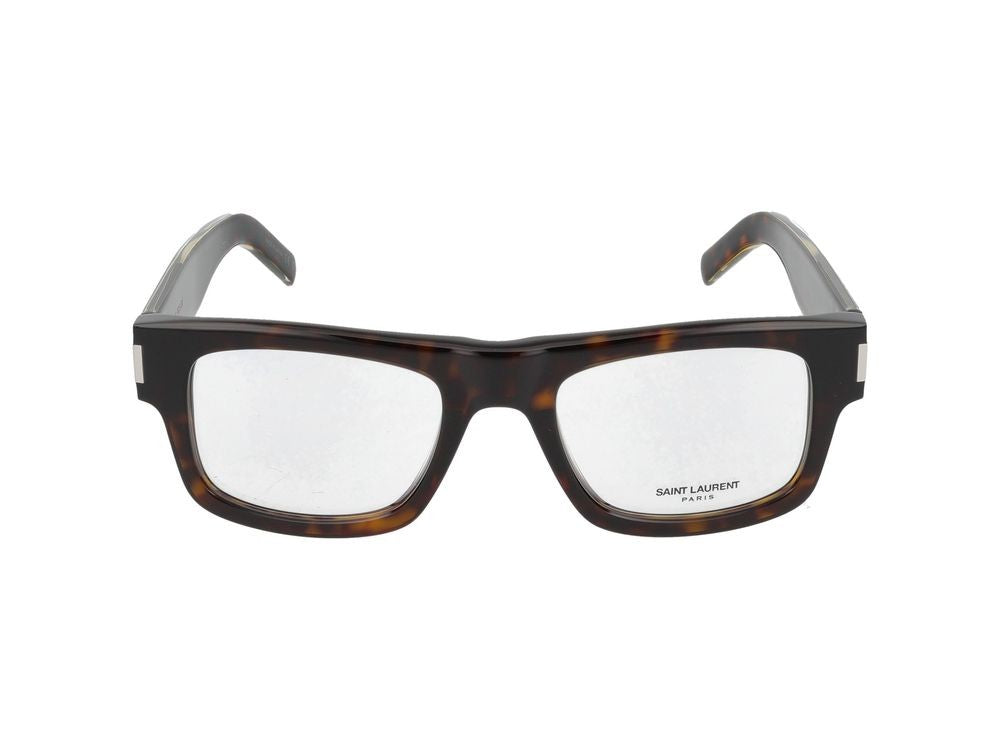 Saint Laurent Eyeglasses Sl 574 002 Havana Crystal Transparent 52/21/145