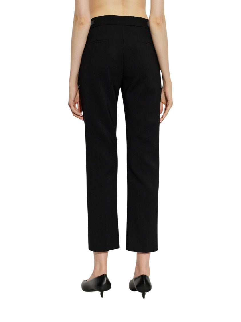 Max Mara Mxmacino Tailored Cropped Black Straight-Leg Pants