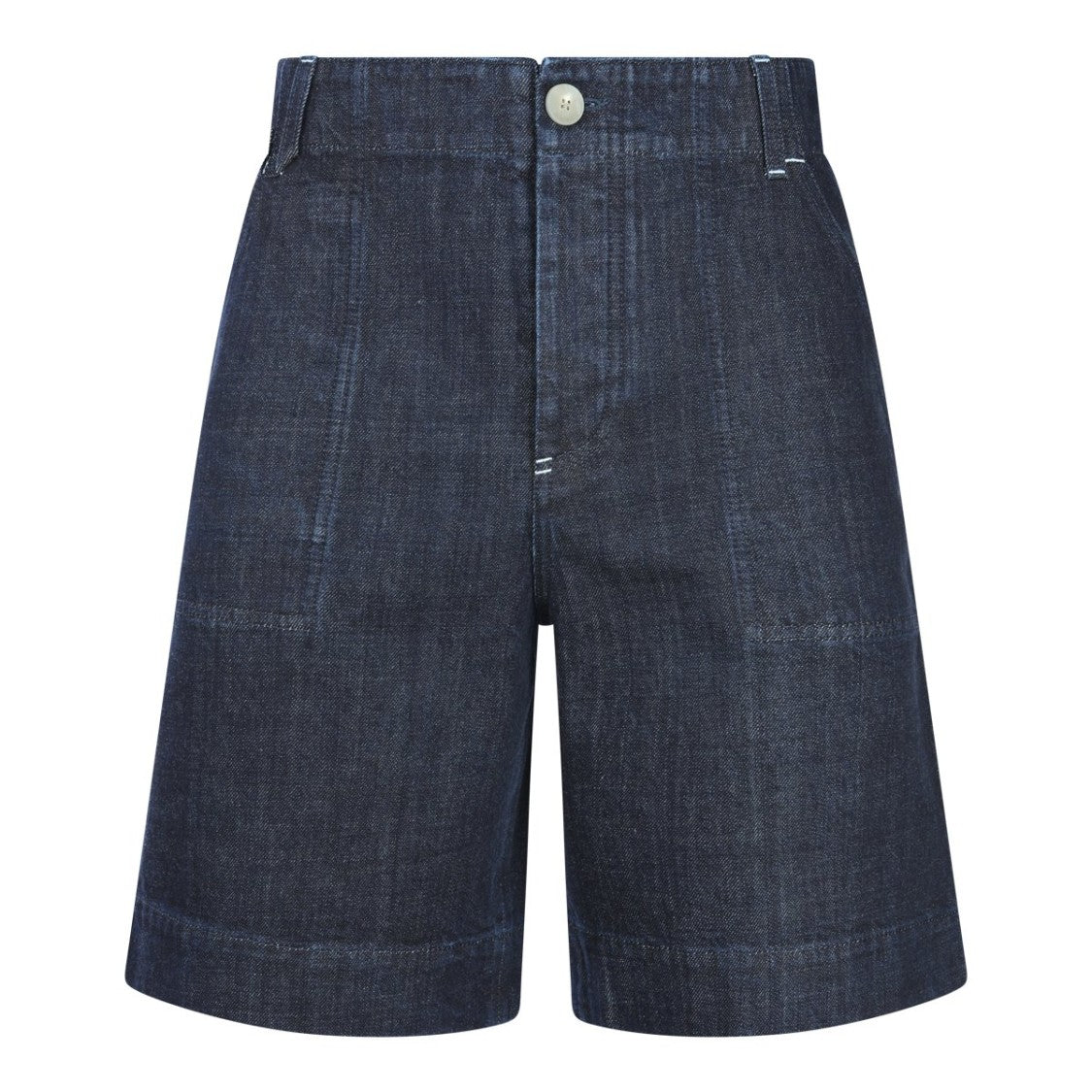 Jacquemus Structured Tailored Shorts In Dark Denim