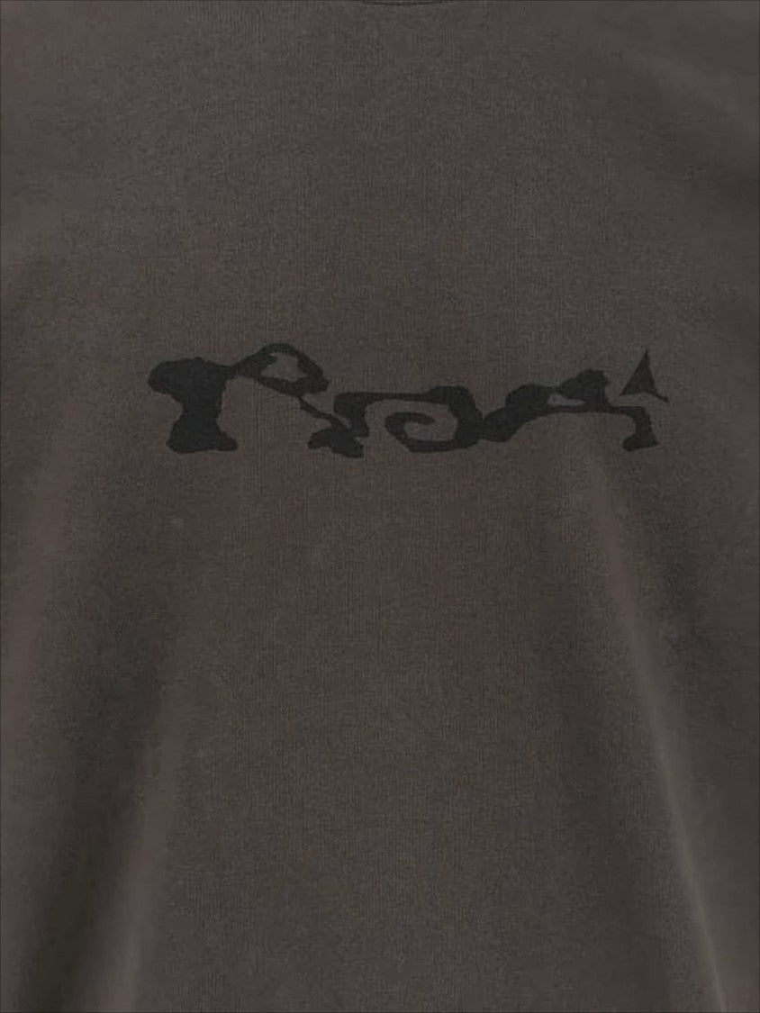 Roa Long-Sleeve Brown Organic Cotton T-Shirt