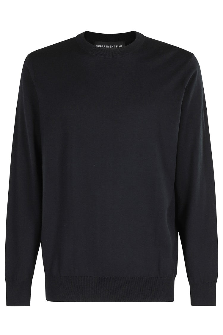 Department 5 Cotton Silk Blend Crew Neck Sweater