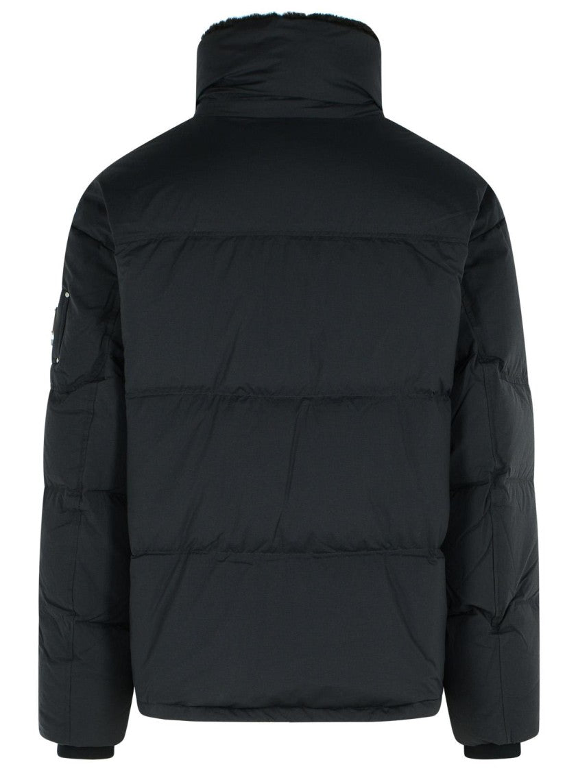 Moose Knuckles 'Everest Puffer' Black Cotton Blend Down Jacket