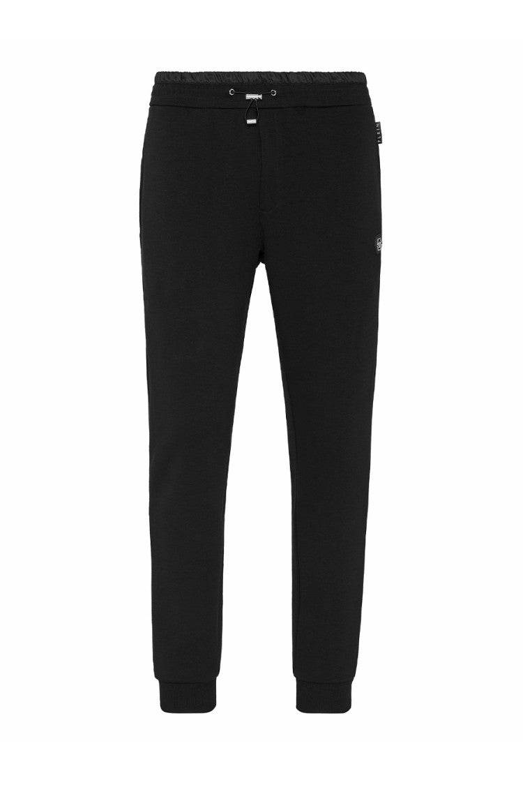 Philipp Plein Black Cotton-Polyester Jogger Sweatpants