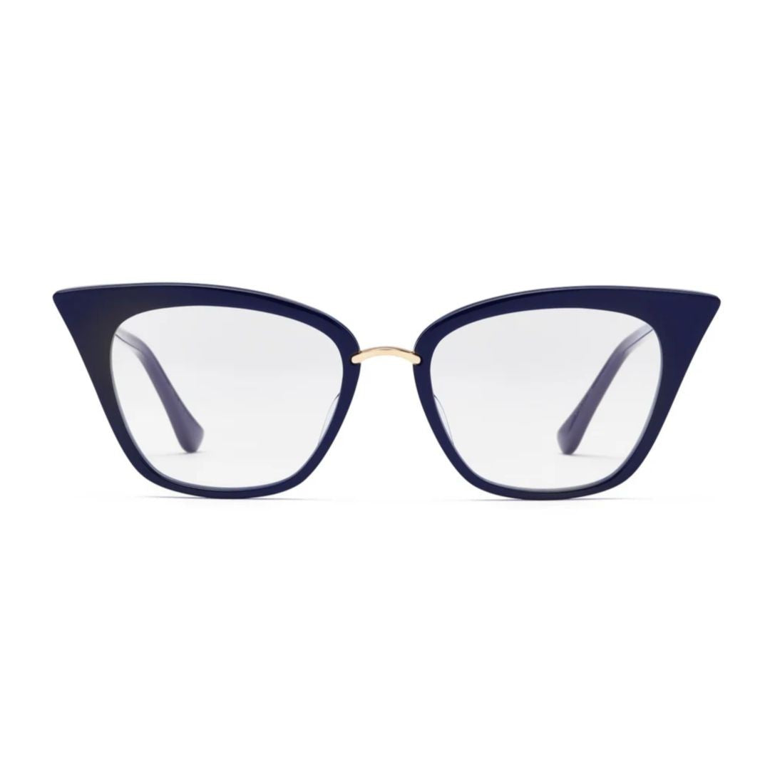 Dita Rebella Bold Cat-Eye Eyeglasses With Gold Accents