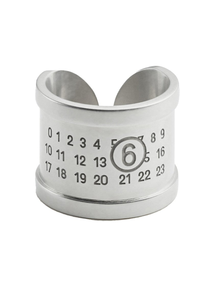 Mm6 By Maison Margiela Logo Ring Polyamide Brass