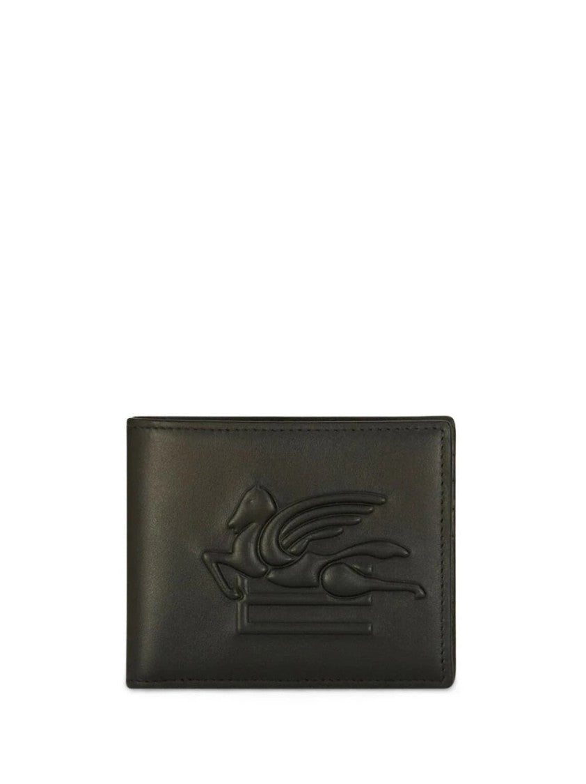 Etro Black Leather Wallet