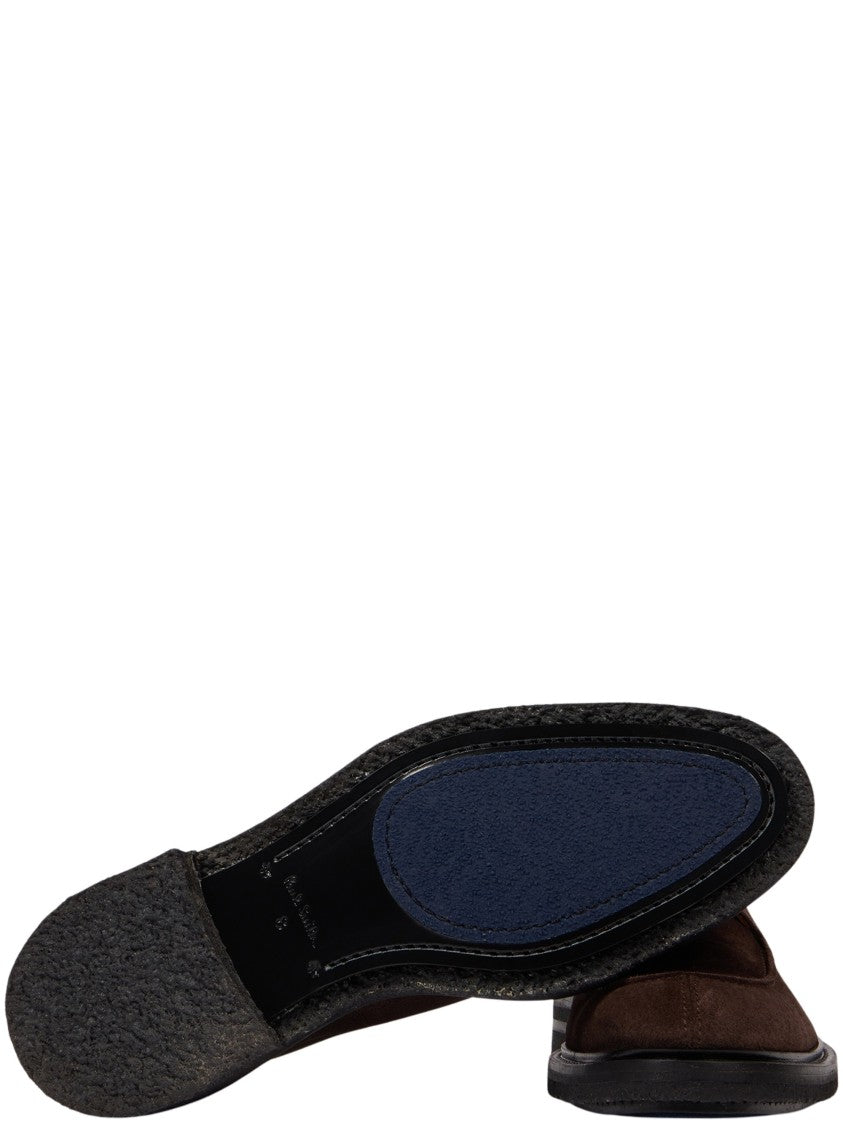 Paul Smith Brown Rounded-Toe Suede Jerry Chukka Boots