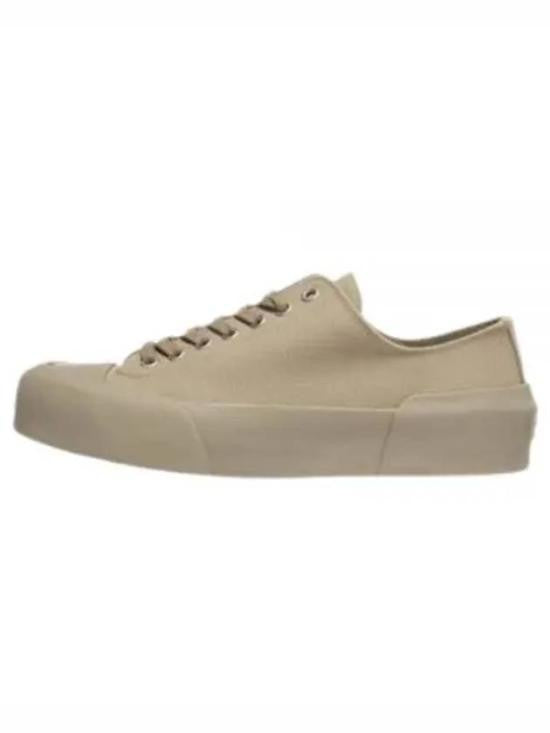 Jil Sander Minimalist Low-Top Sneakers With Smooth Cotton Upper