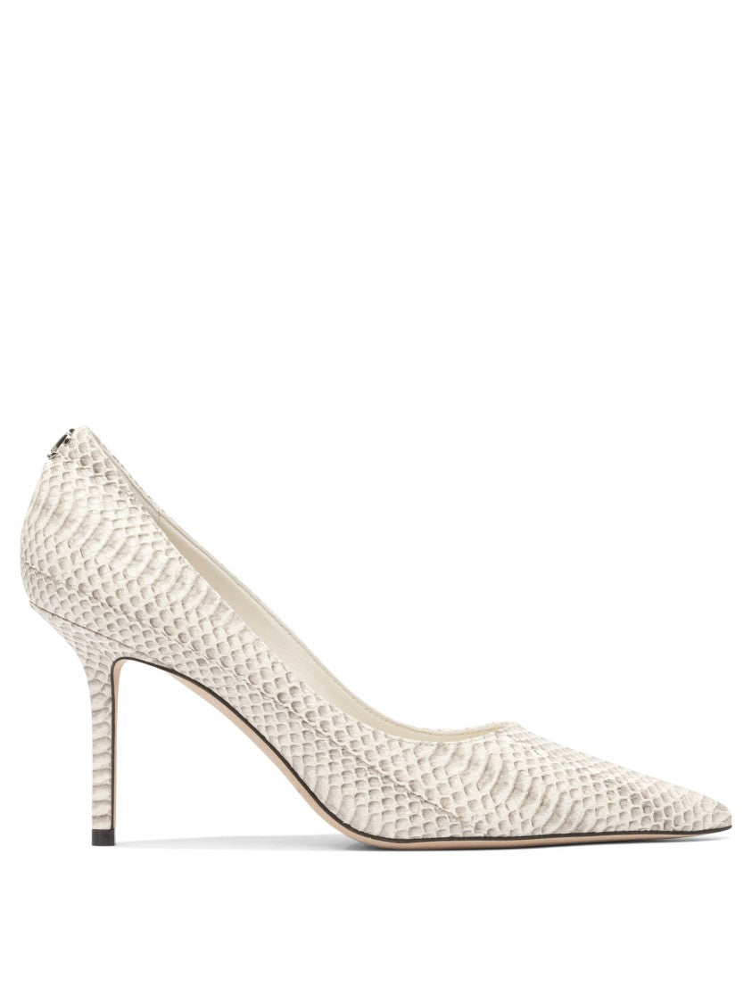 Jimmy Choo Textured Snakeskin Heeled Shoes