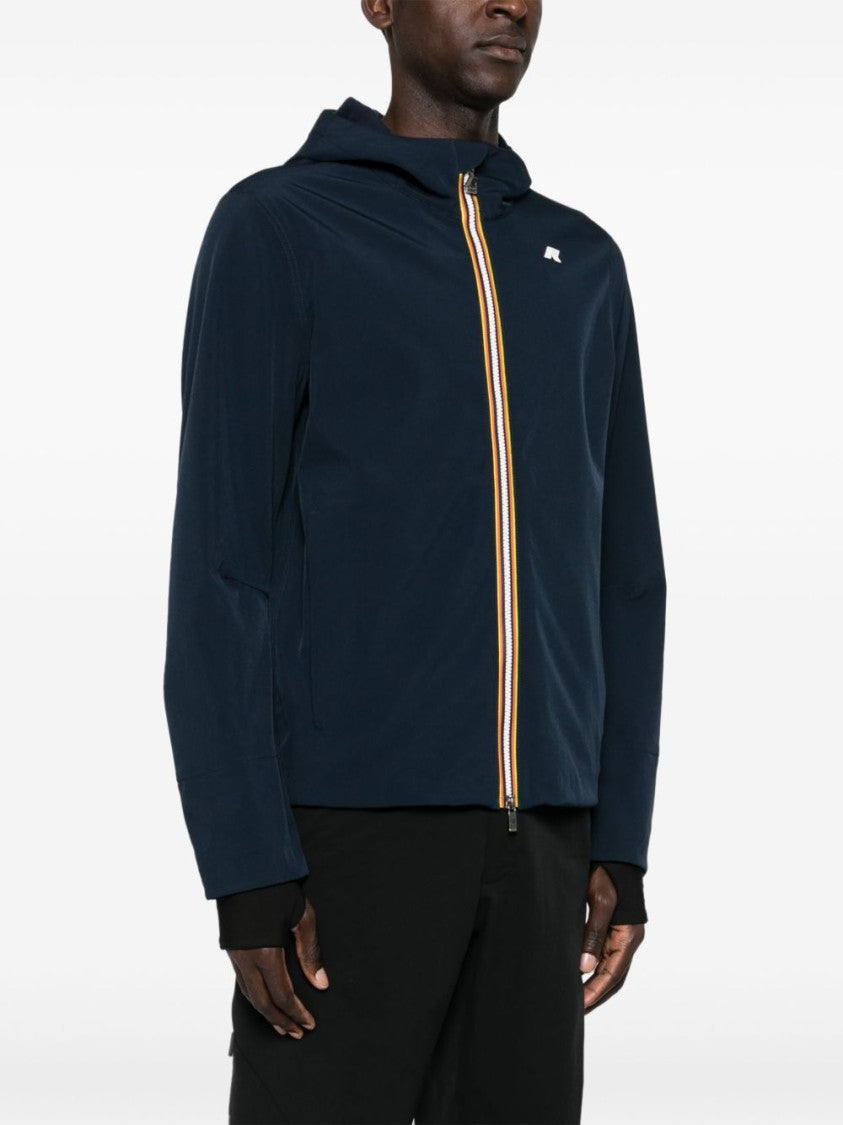 K-Way Navy Blue Waterproof Bonded Jacket