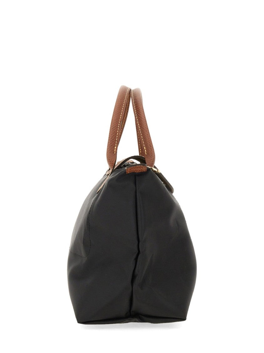 Longchamp Structured Small Tote Bag With Zip Closure And Textured Accents