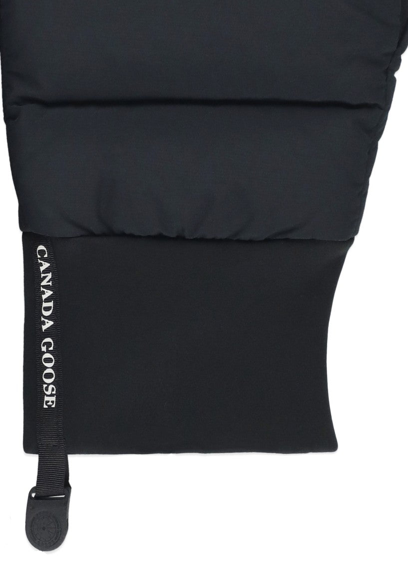 Canada Goose Quilted Padded Gloves With Contrasting Logo