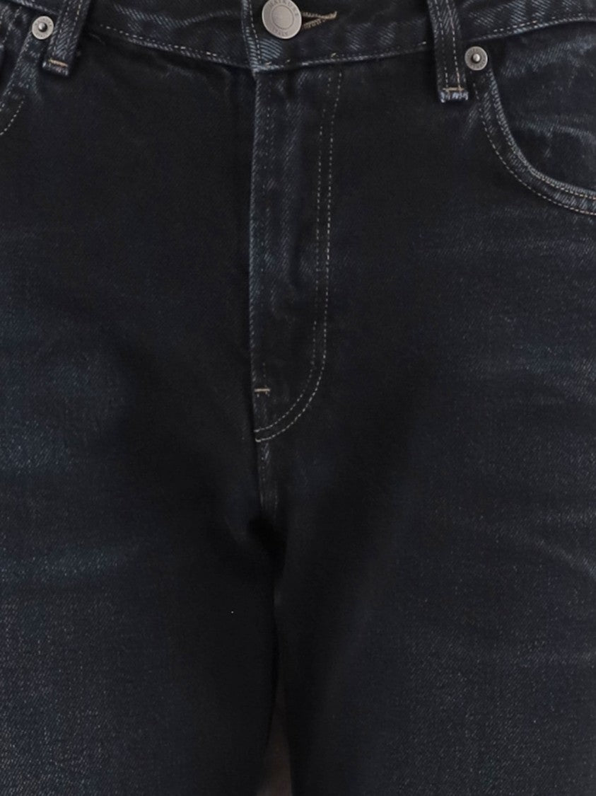 Haikure Dark Denim Jeans With Classic Five-Pocket Design And Subtle Fading