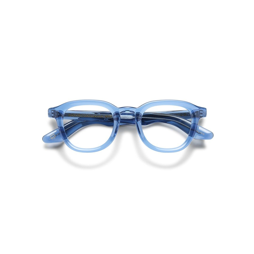 Moscot Blue Or-Dah-O Translucent Acetate Eyeglasses