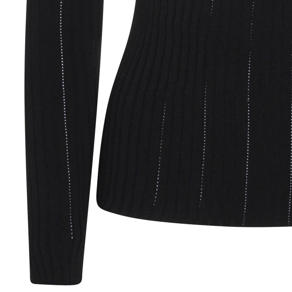Elisabetta Franchi Black Viscose Knit Top