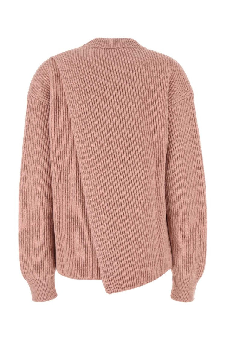 Jil Sander Powder Pink Wool Oversize Sweater