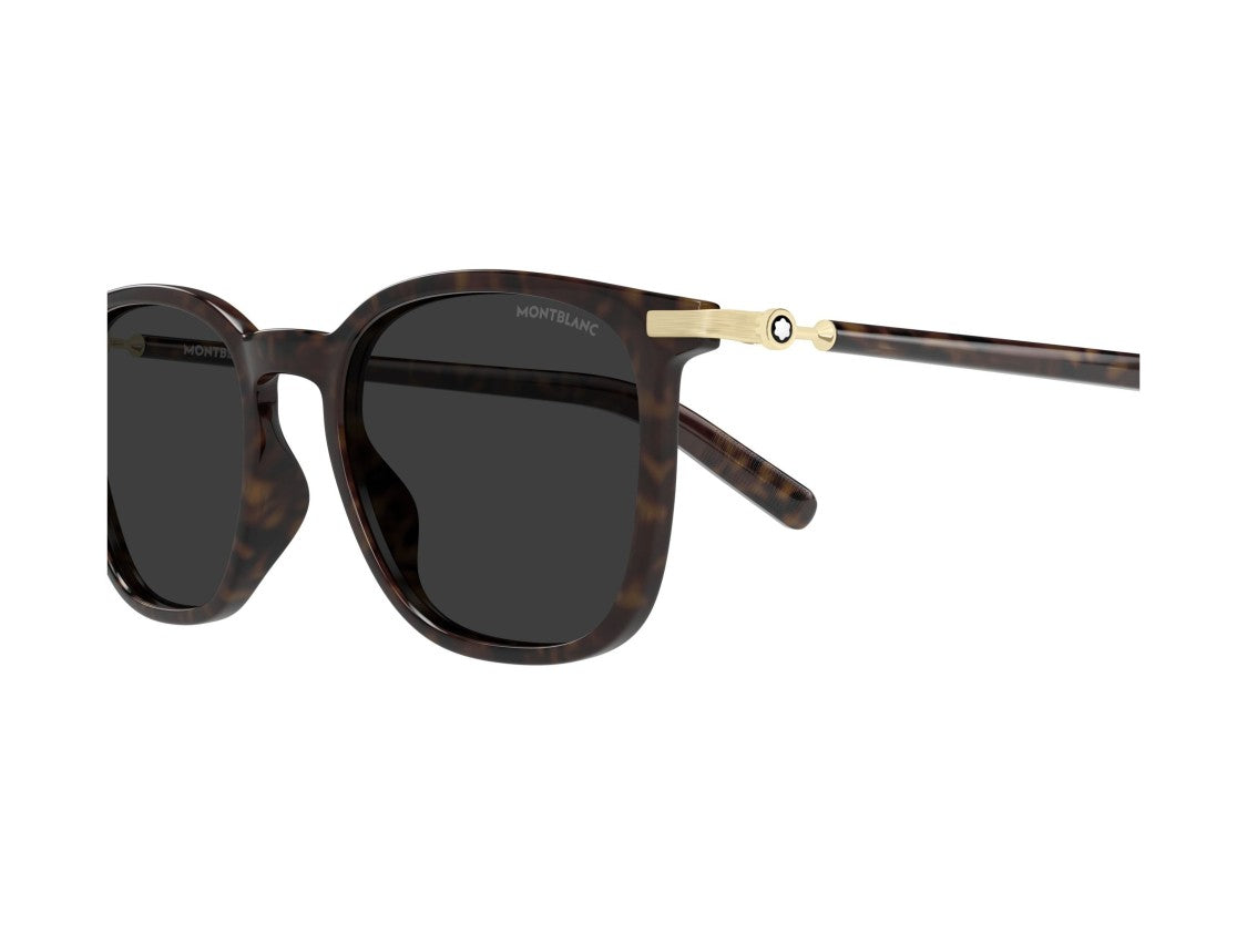 Montblanc Gold Mb0460s Tortoiseshell Square Sunglasses