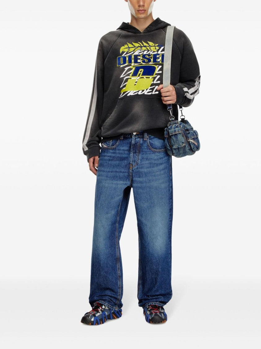 Diesel Classic Five-Pocket Wide-Leg Jeans