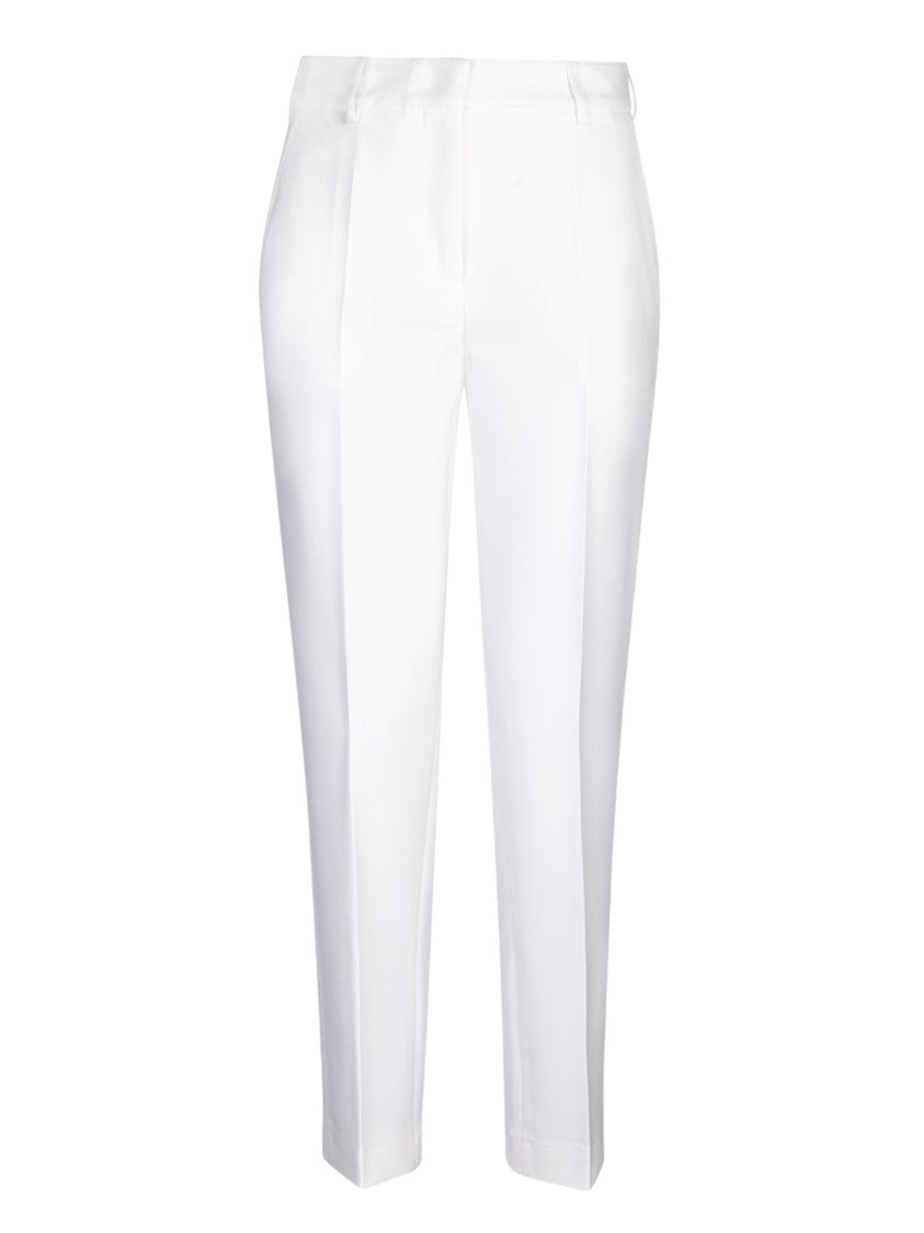 Blanca Vita Regular Fit White Trousers