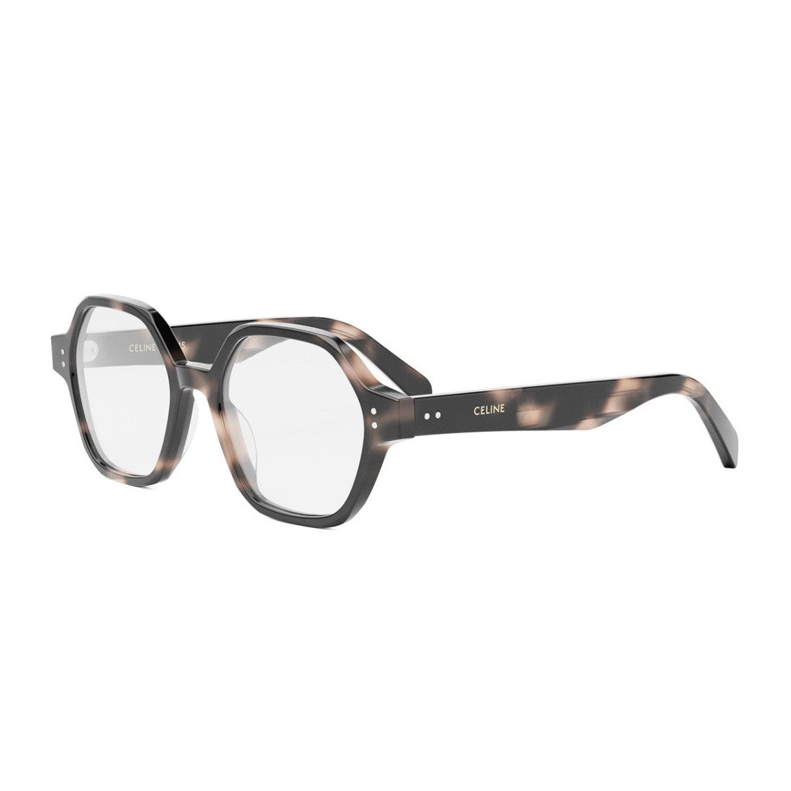 Celine Havana Thin Acetate Geometric Sunglasses