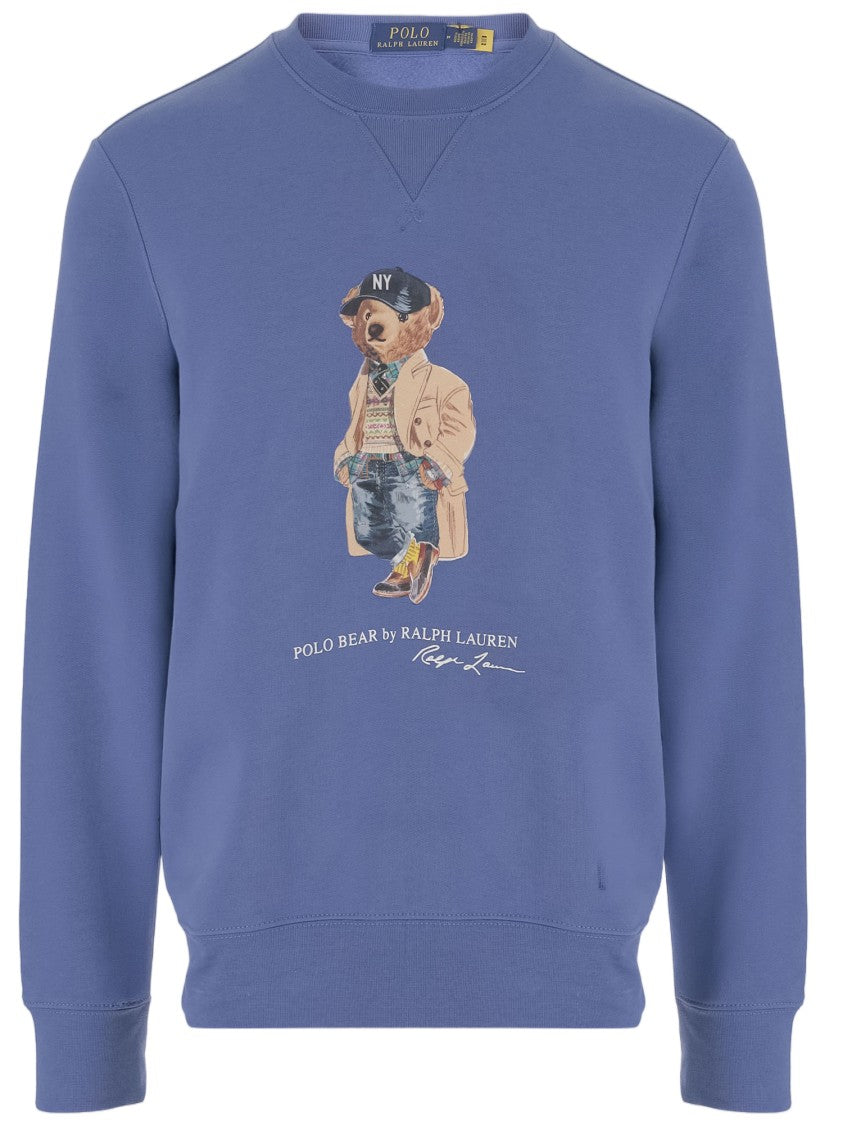 Polo Ralph Lauren Blue Polo Bear Cotton-Blend Sweatshirt