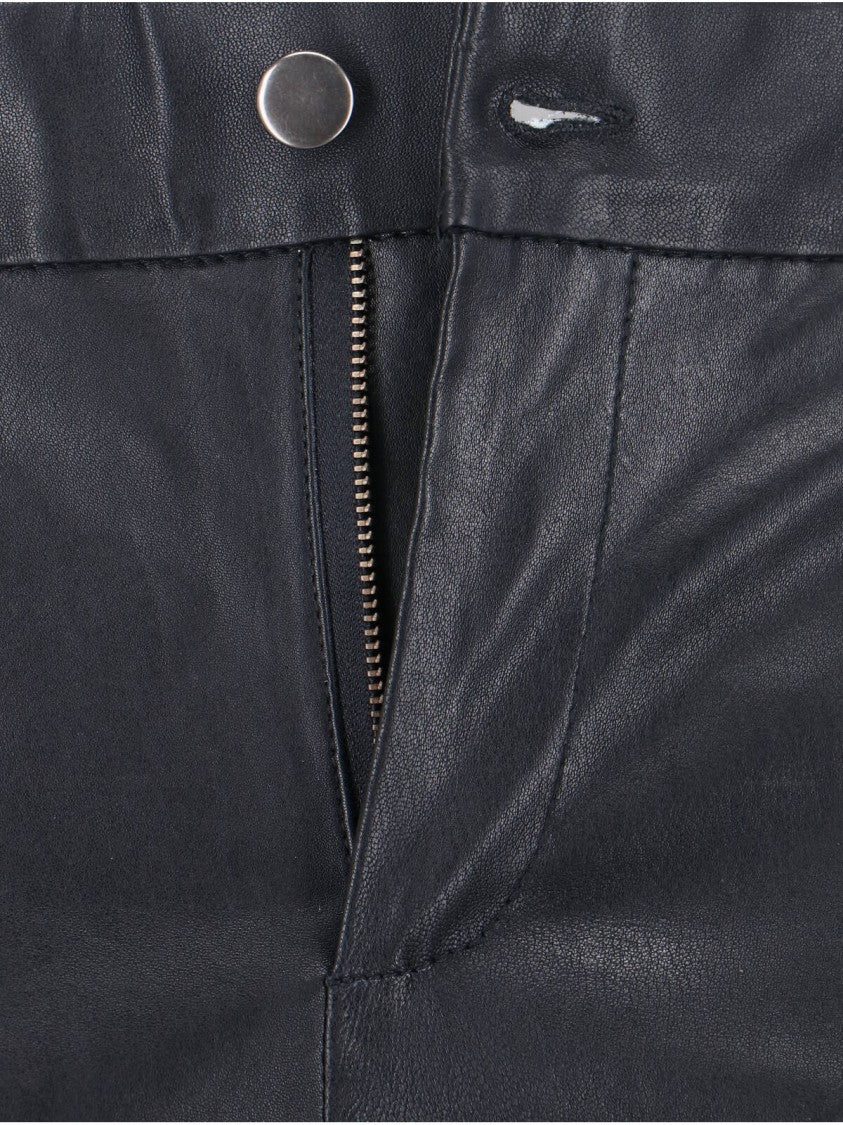 Novelle Straight-Leg Black Trousers With Structured Waistband