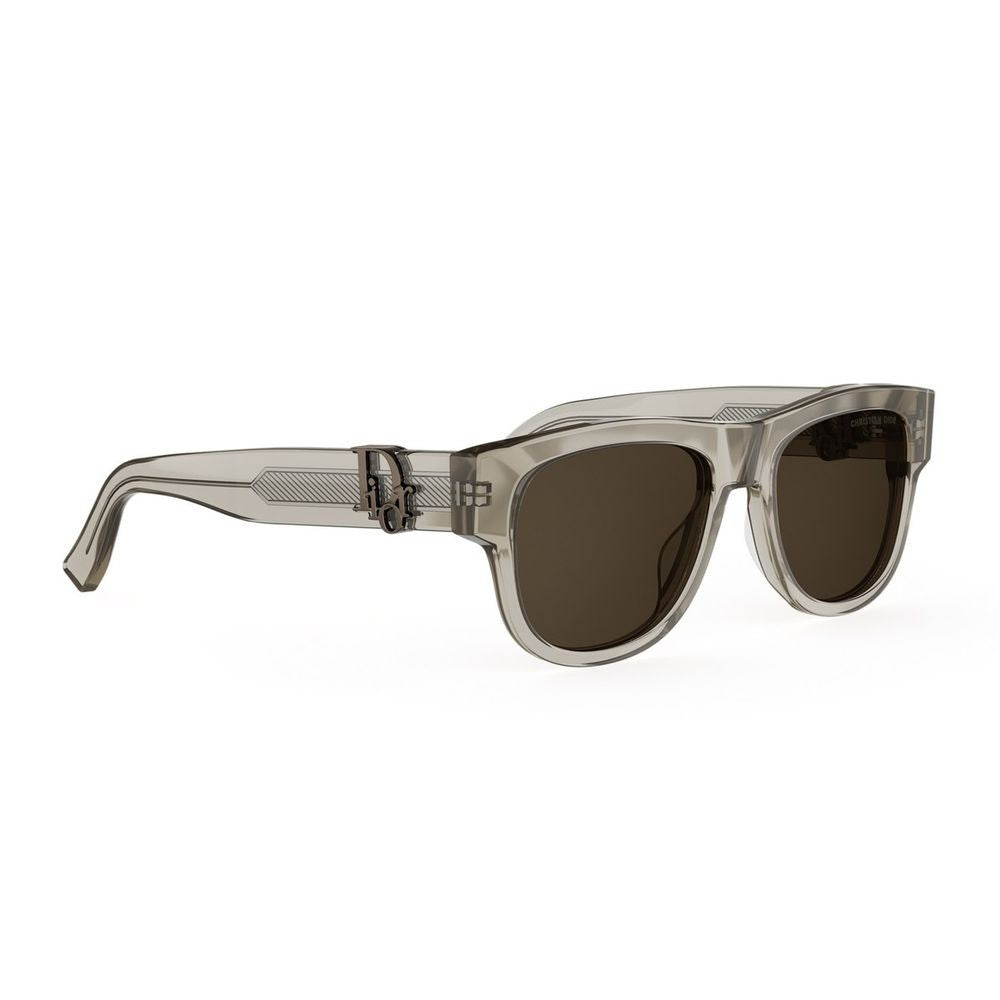 Dior Oblique S4i Transparent Beige Square Glasses