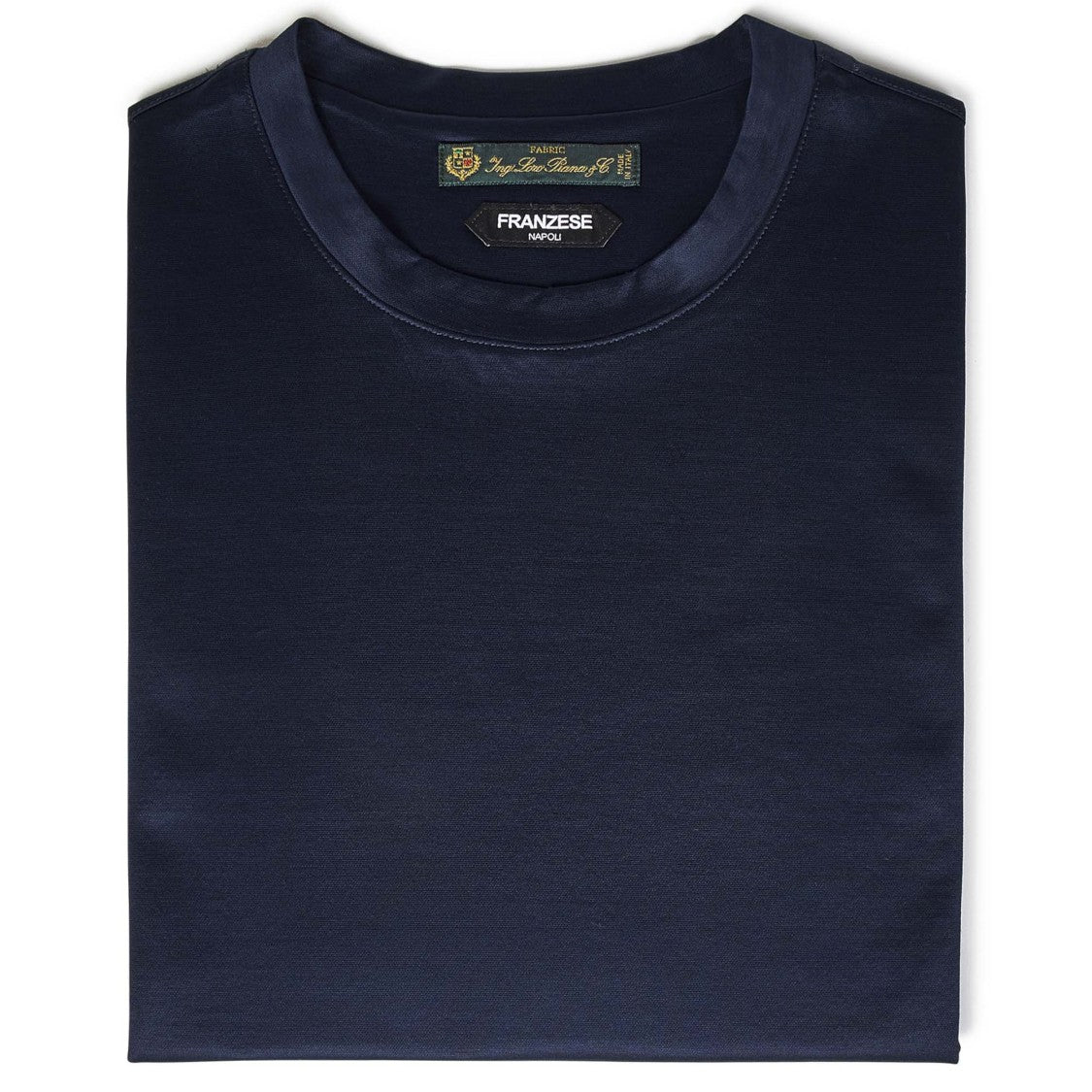 Lapointe Classic Navy Blue Cotton T-Shirt With Design