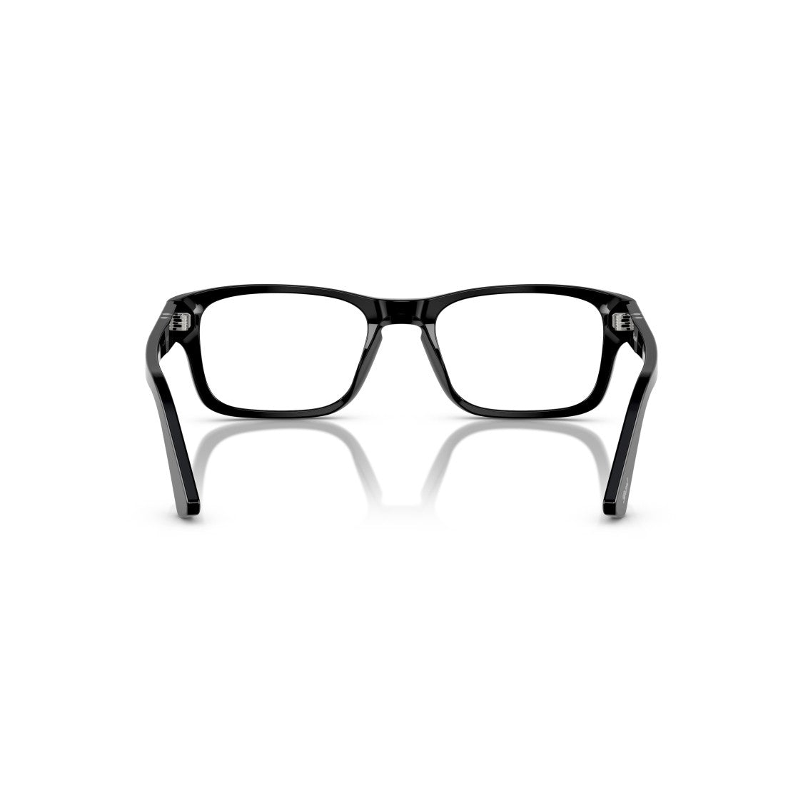 Persol Silver Rectangular Acetate Arrow Detail Eyeglasses
