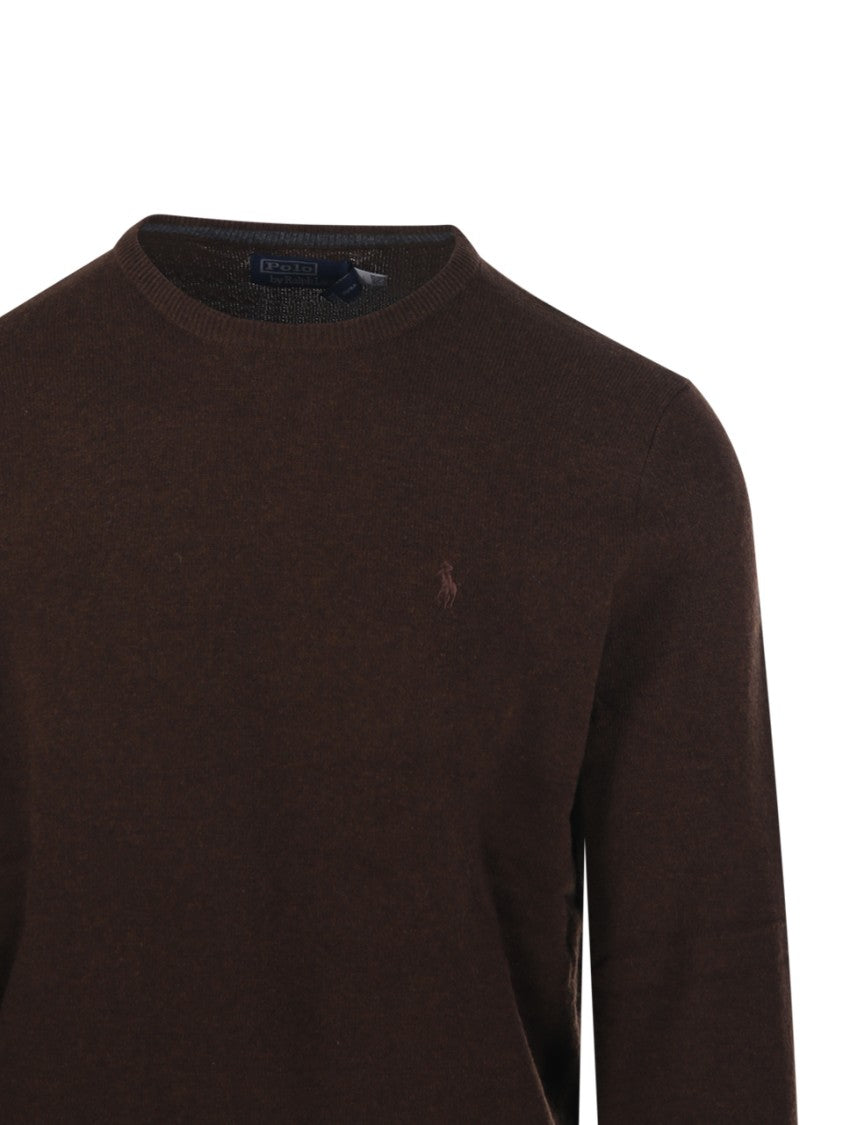 Polo Ralph Lauren Classic Round Neck Sweater In Fine Knit Wool
