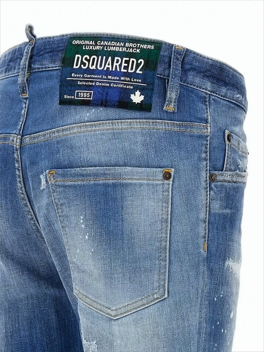 Dsquared2 Medium Blue Wash Slim Fit Denim Pants