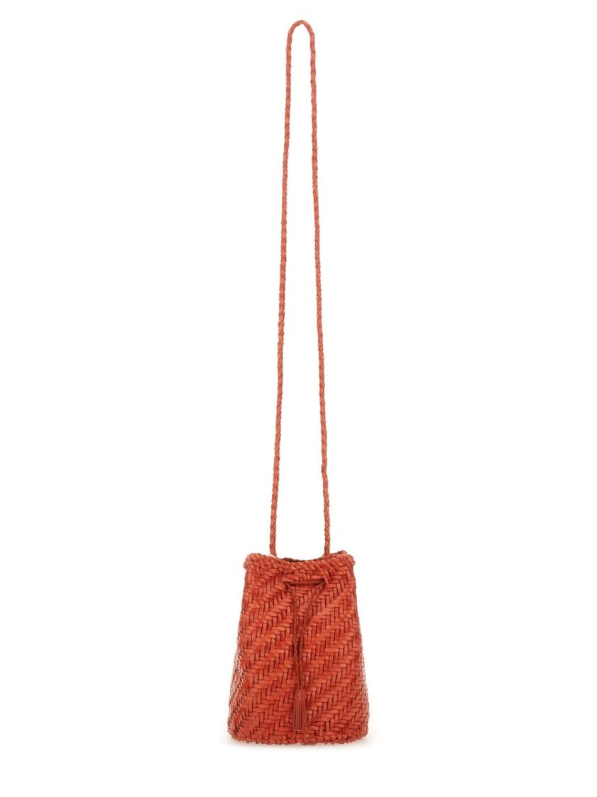 Dragon Diffusion Tan Pompom Double Jump Tassel Handbag