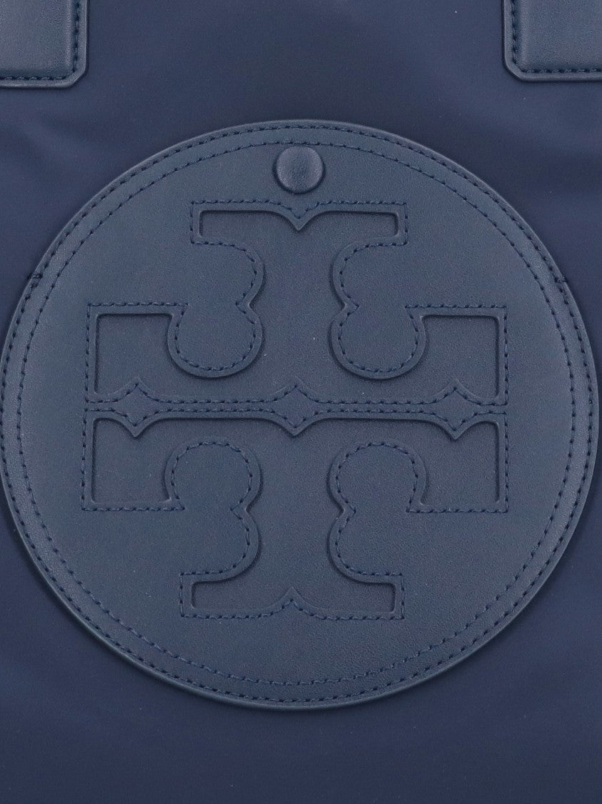 Tory Burch "Ella" Small Tote Bag - Navy