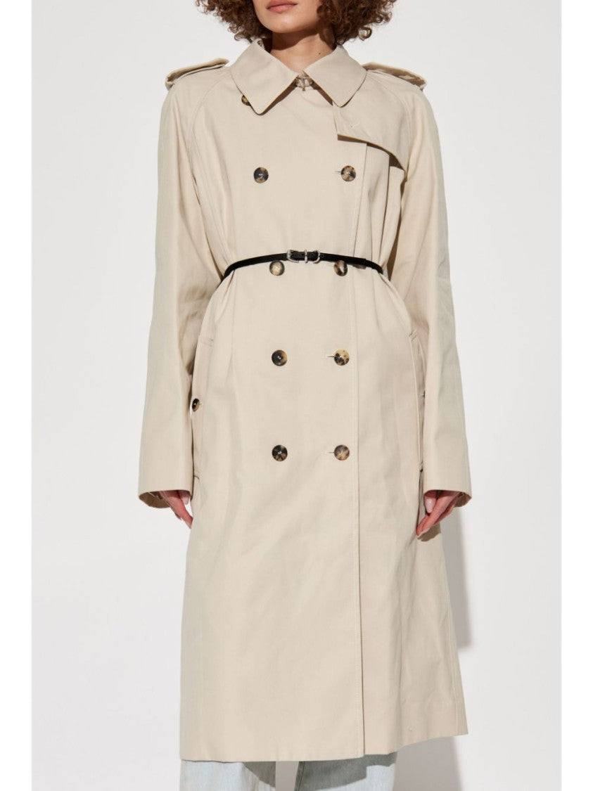 Givenchy Beige Double-Breasted Trench Coat