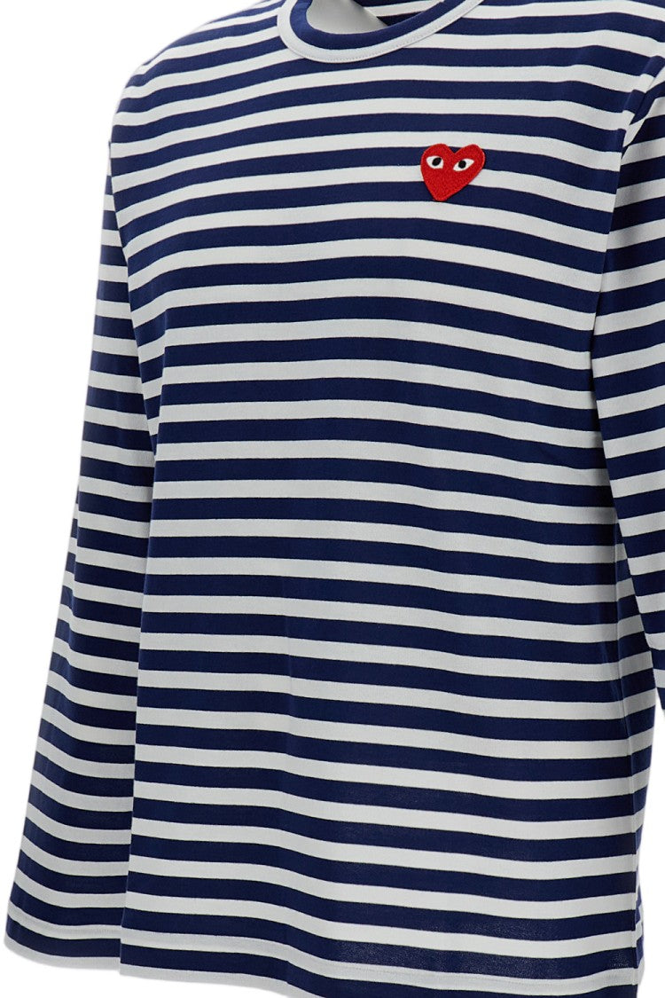 Comme Des Garçons Red Heart Emblem T-Shirt