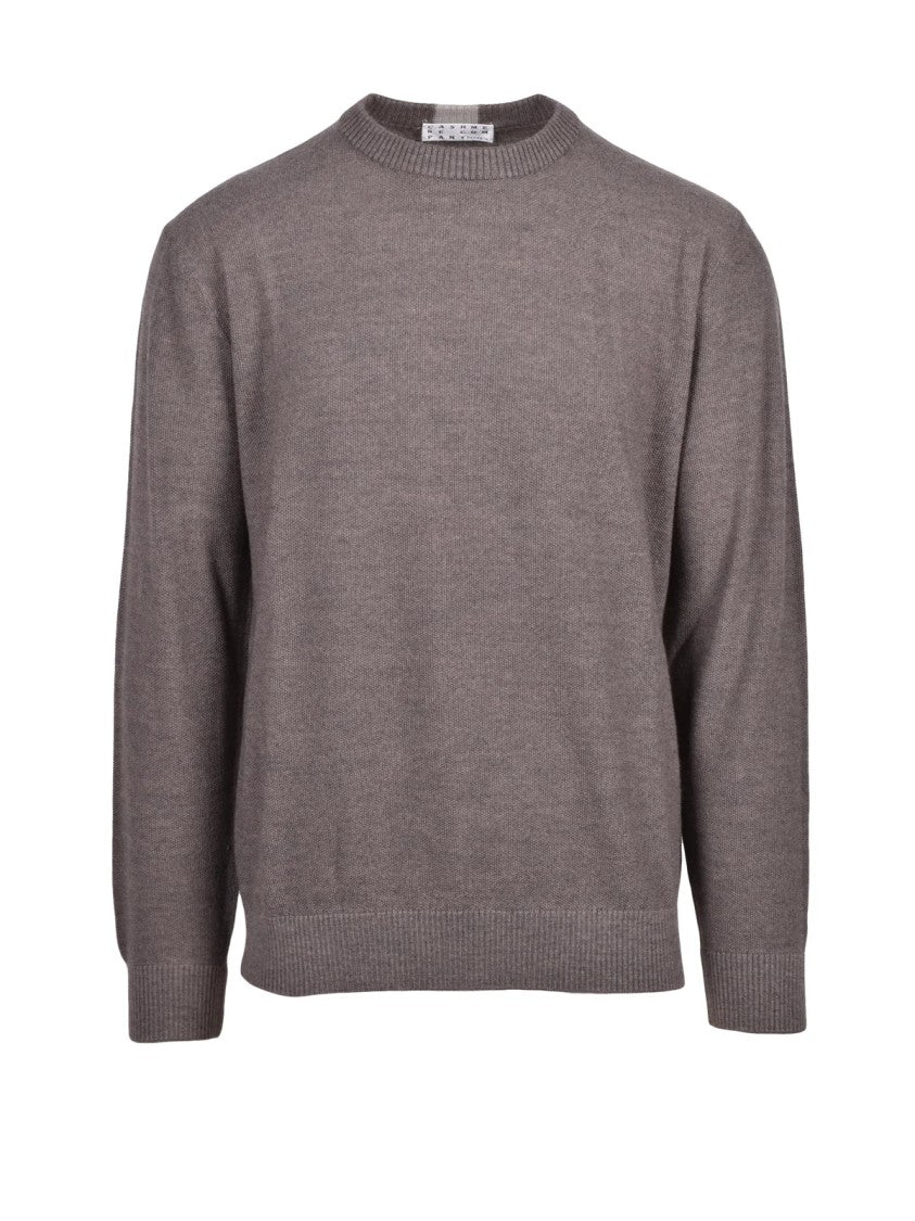 Cashmere Company P. Crew Neck Sweater In Extrafine Merino Wool